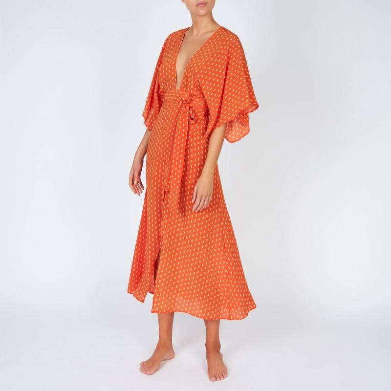 RESORTWEAR Modica Wickelkleid Aus Seide