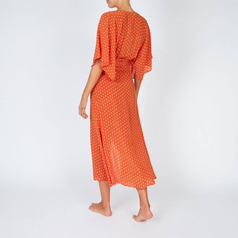 RESORTWEAR Modica Wickelkleid Aus Seide