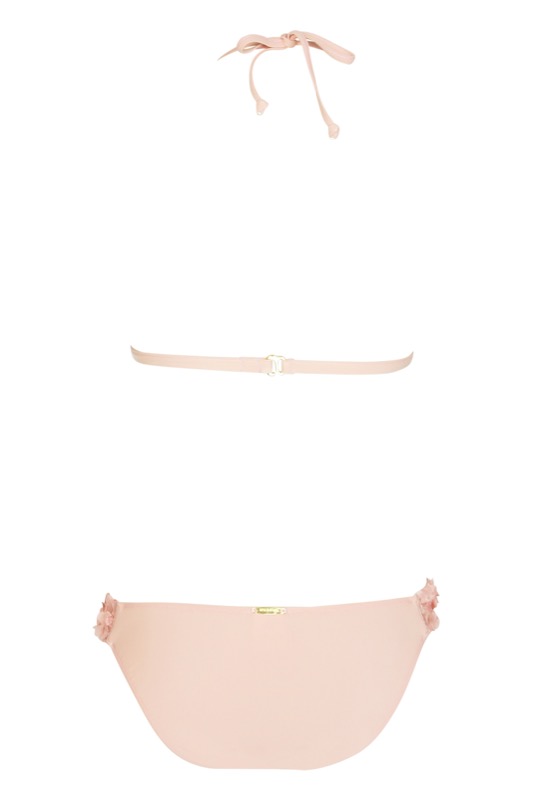 SALE Rose Lavish Padded Triangel Bikini Mit Floralen Rüschen