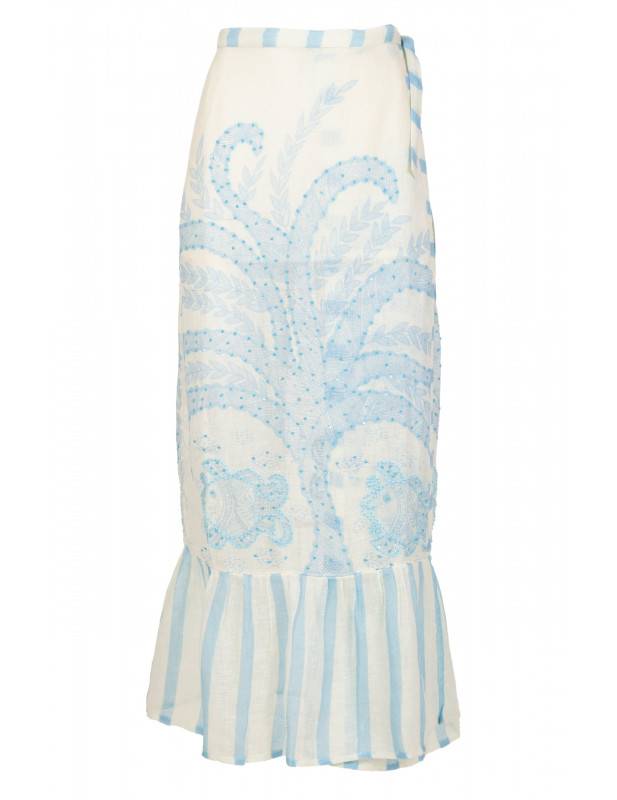 SALE Africa Leinen-Wickelrock