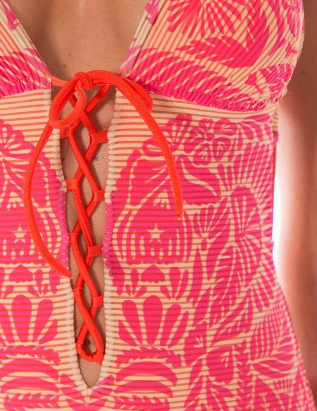 SALE Aloha Padded Badeanzug In Pink