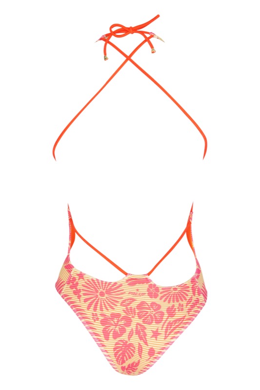 SALE Aloha Padded Badeanzug In Pink