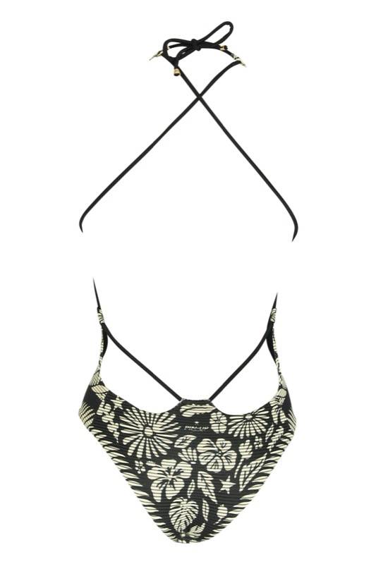 SALE Aloha Padded Badeanzug In Schwarz