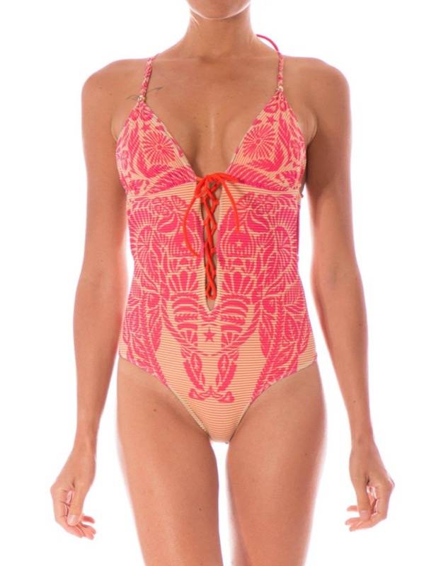 SALE Aloha Padded Badeanzug In Schwarz