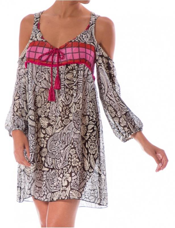 SALE Aloha Schuterfreies Minikleid In Schwarz