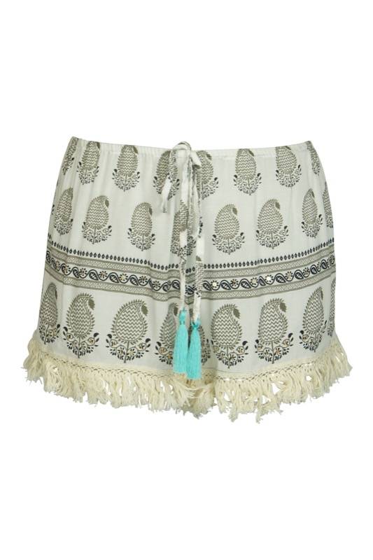 SALE Babe fransen Shorts black safari