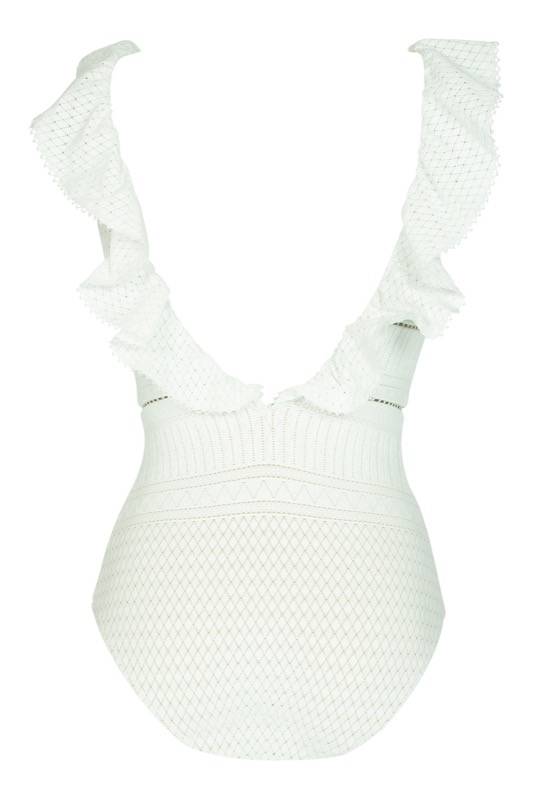 SALE Badeanzug Aus Spitze Mit Rüschen