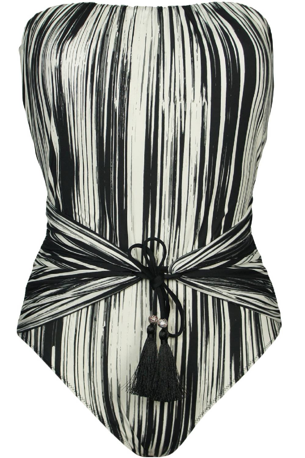 SALE Bandeau-Badeanzug