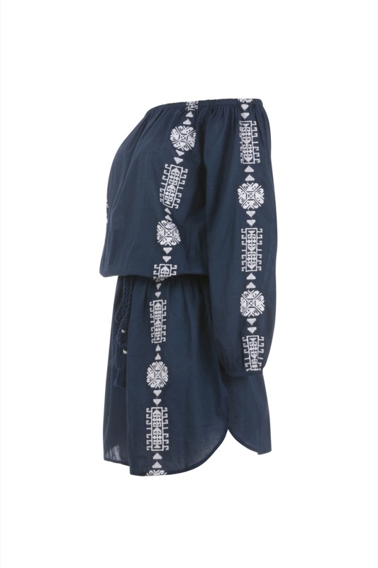 SALE Bardot Kleid In Dunkelblau