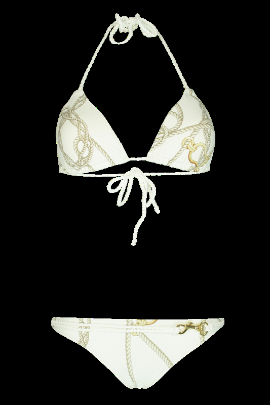 SALE Bedruckter Padded Triangel Bikini