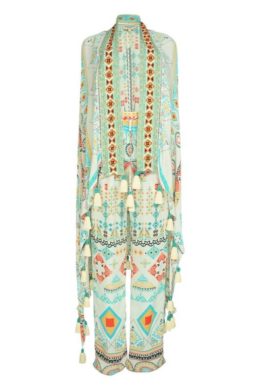 SALE Bestickte Aztec Weste Mit Quasten