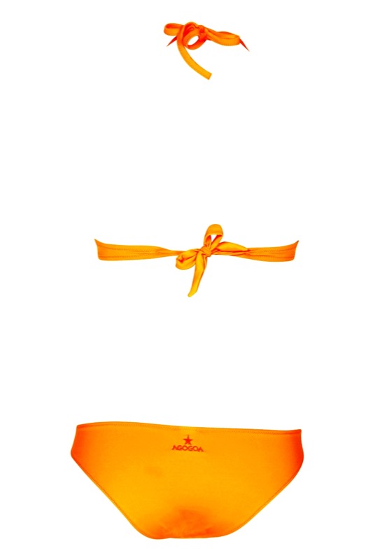 SALE Bügel-Bikini Gehäkelt Mit Fransen In Orange