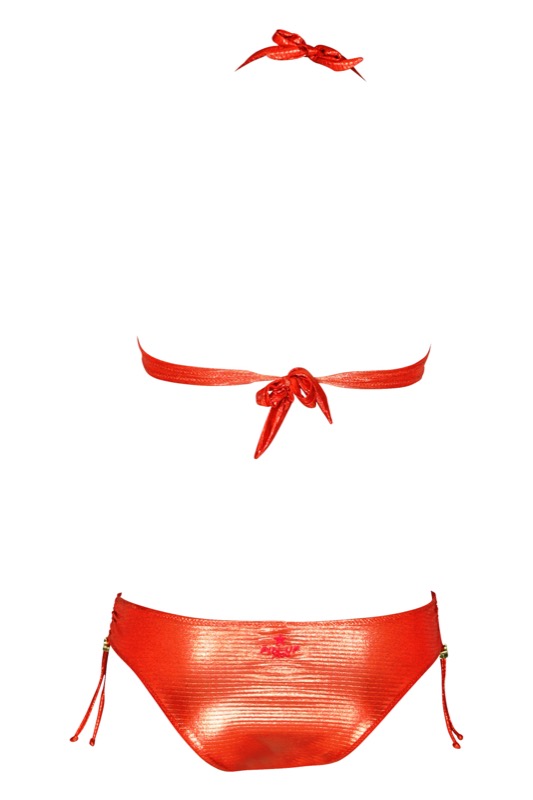 SALE Bügel-Bikini Im Metallic-Look Orange