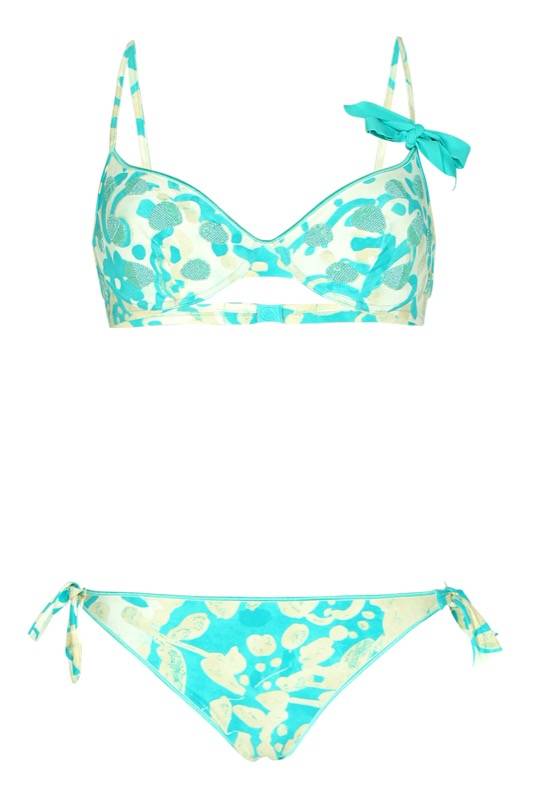 SALE Bügel Bikini mit Perlenstickerei