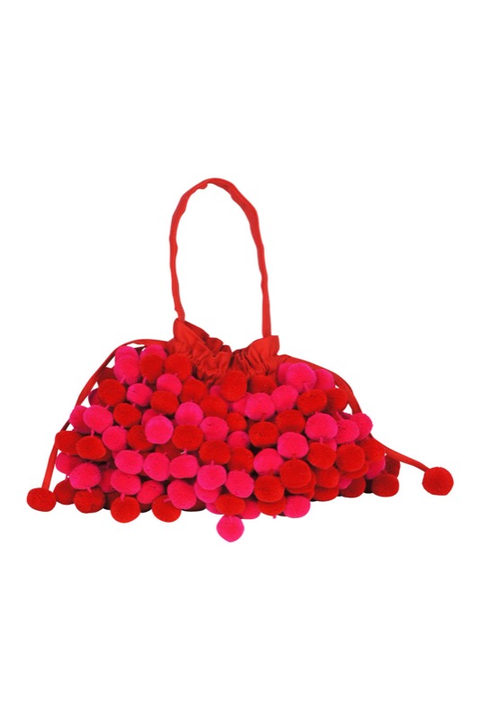 SALE Charlotte Pompom Tasche In Pink