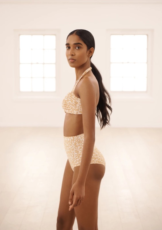 SALE Chiara Padded Bandeau Bikini Dotty Sand