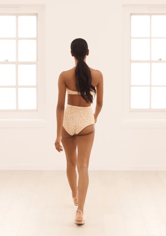 SALE Chiara Padded Bandeau Bikini Dotty Sand