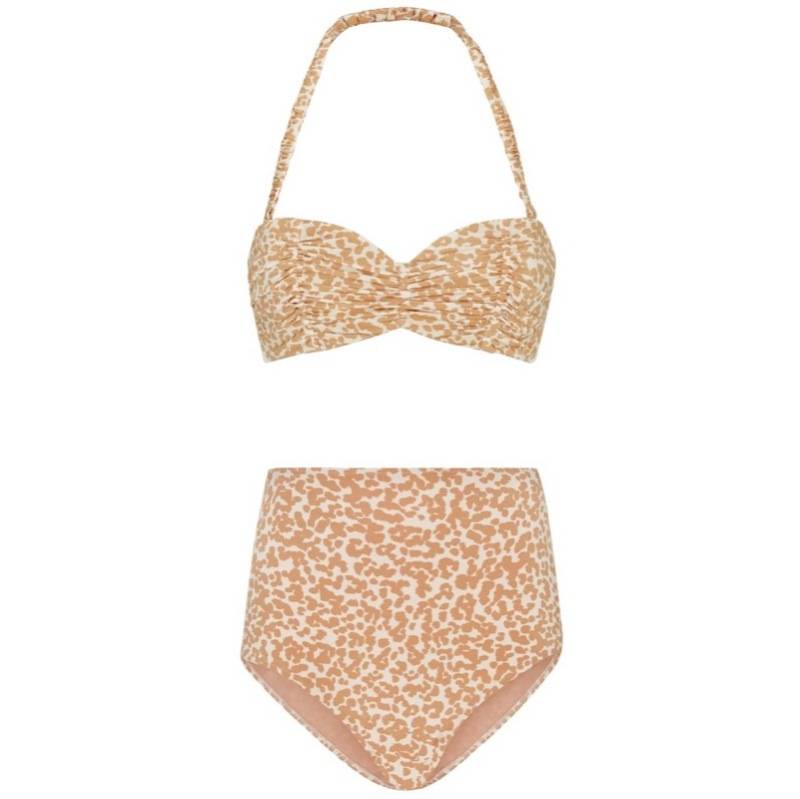 SALE Chiara Padded Bandeau Bikini Dotty Sand