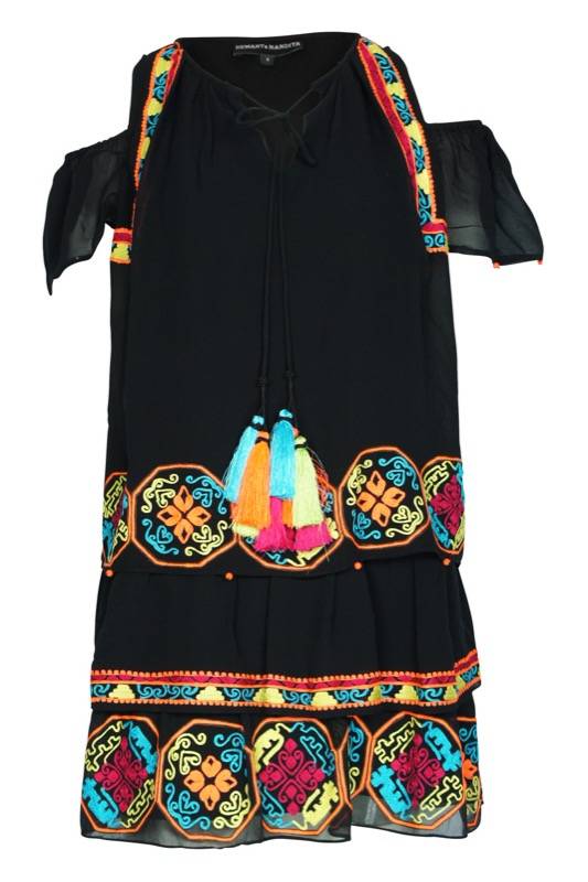 SALE Coastland Seiden-Tunika mit Strickerei