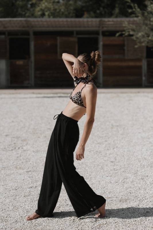 SALE Culotte Hose Mit Häkeldetails