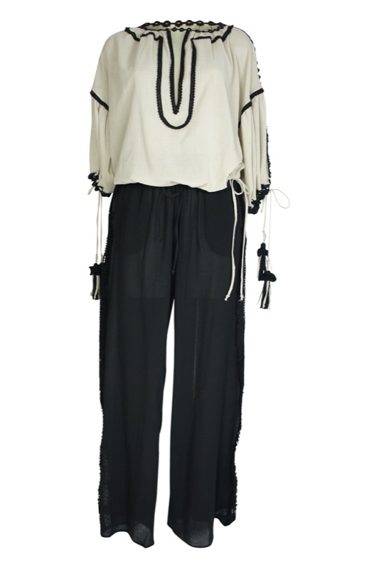 SALE Culotte Hose Mit Häkeldetails