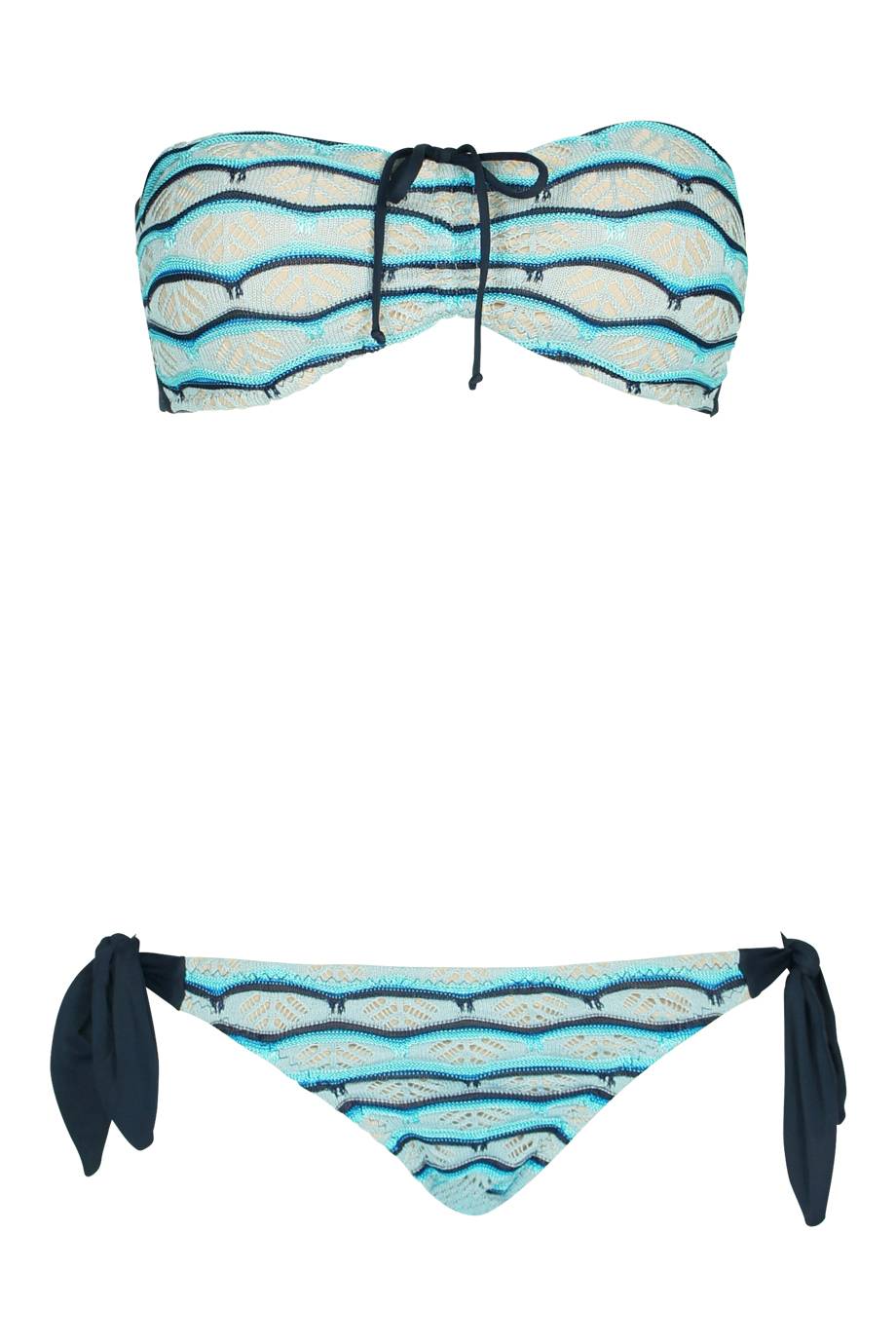 SALE Dione Padded Bandeau Bikini Blau