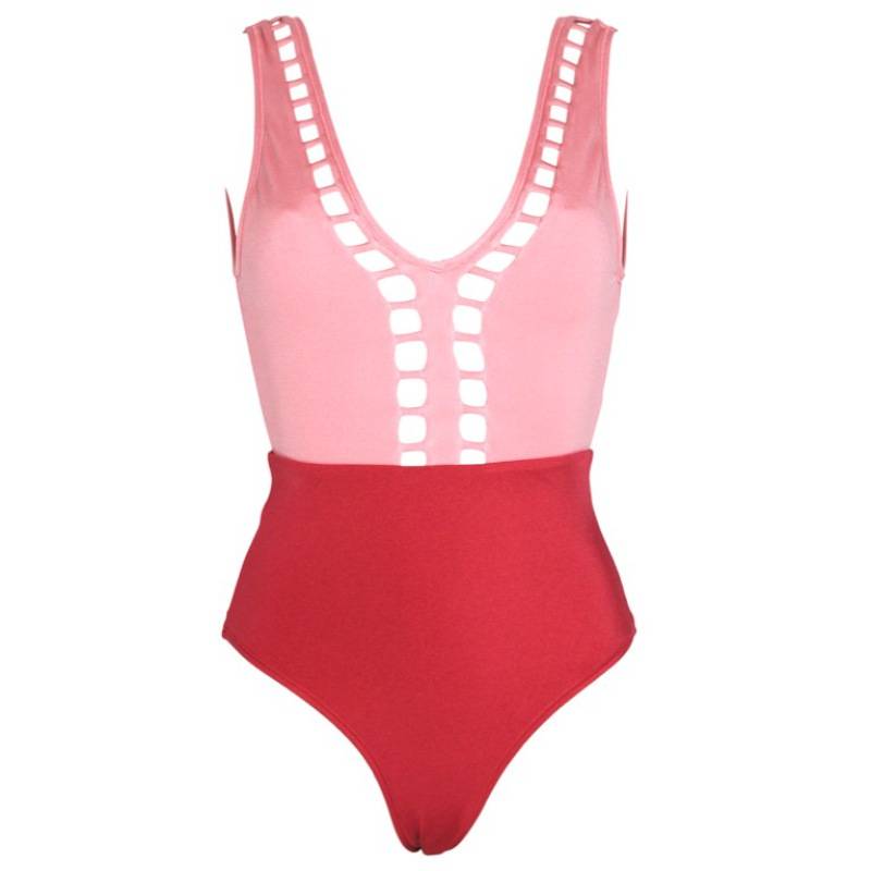 SALE Ela Badeanzug Rosa/Bordeaux