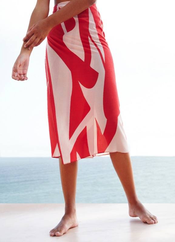 SALE Ella Seiden-Pareo Rot