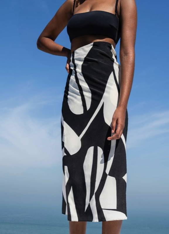 SALE Ella Seiden-Pareo Schwarz