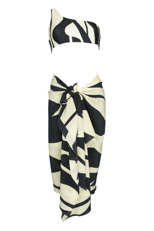 SALE Ella Seiden-Pareo Schwarz