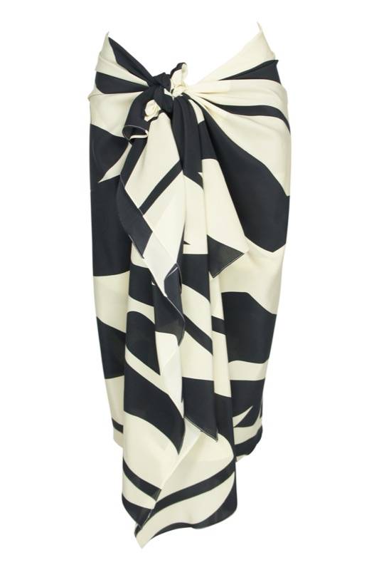 SALE Ella Seiden-Pareo Schwarz