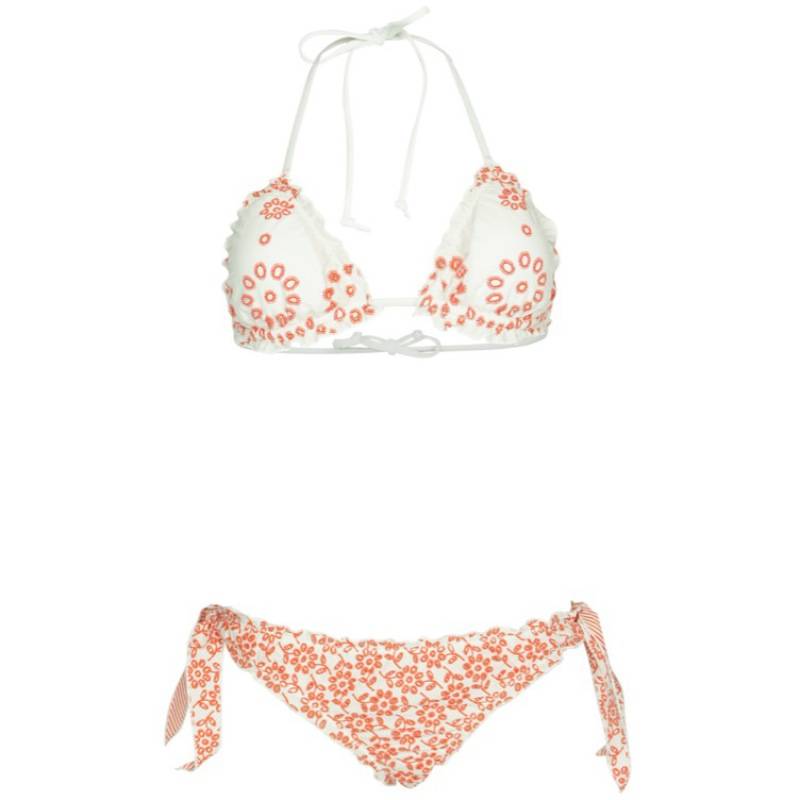 SALE Floral Padded Triangel Bikini Rot
