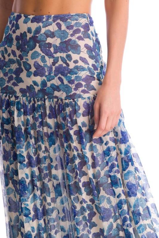 SALE Floraler Rock Aus Seide