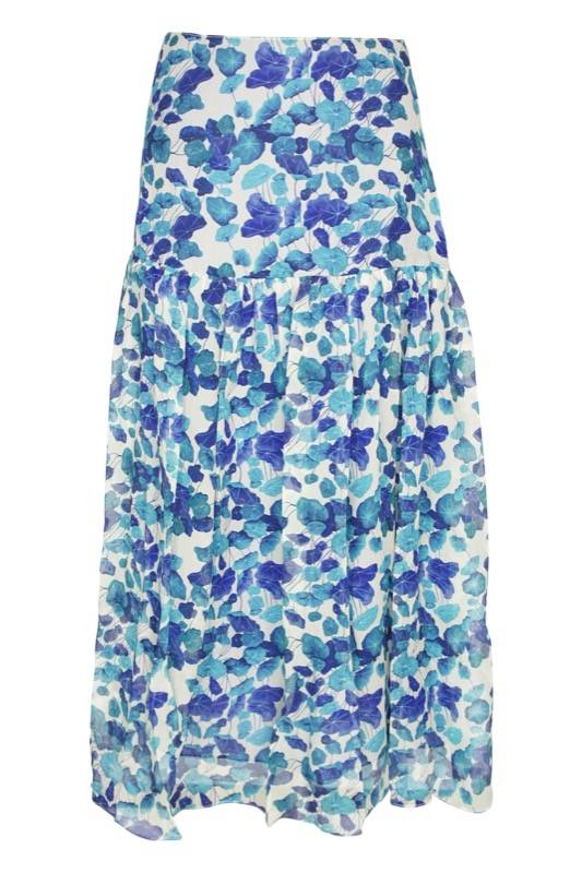 SALE Floraler Rock aus Seide