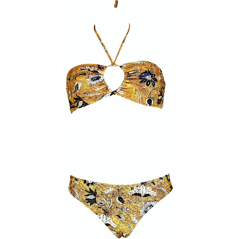 SALE Formentara Bandeau Bikini Oleander