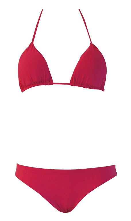 SALE Gefütterter Triangle Bikini in Fuchsia
