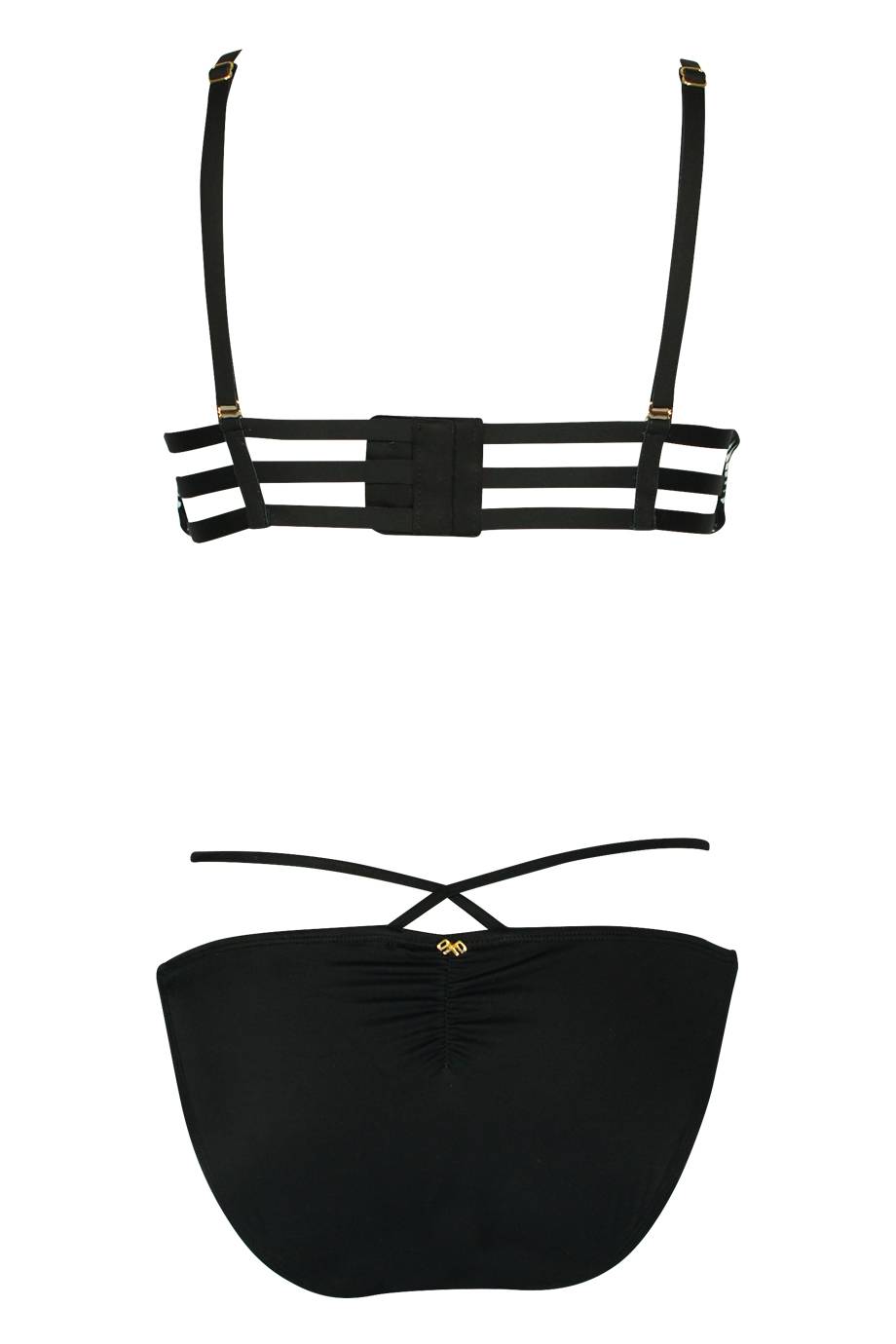 SALE Geometric Diamond Bikini Mit Perlenstickerei