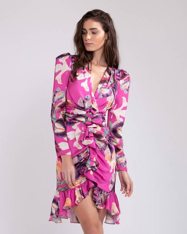 SALE Grace Kleid Mit Gürtel Pink