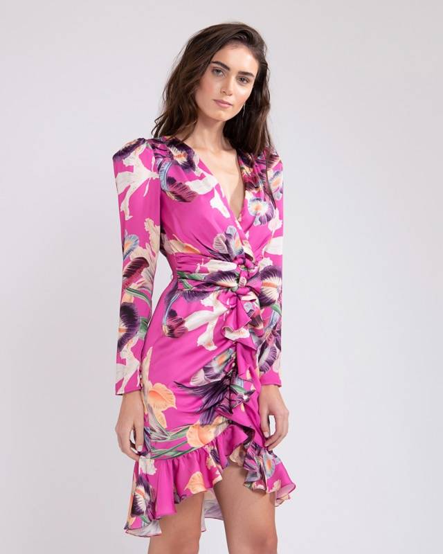 SALE Grace Kleid Mit Gürtel Pink