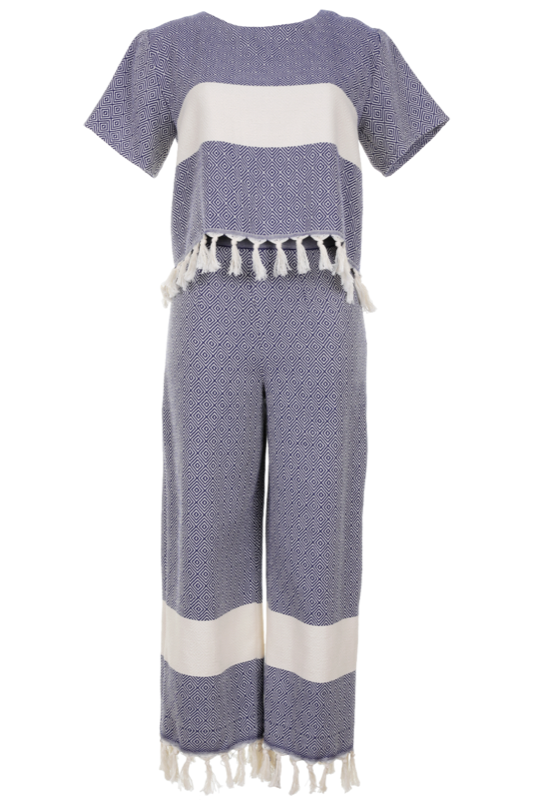 SALE Hammami Top mit Hose in Navy Blue