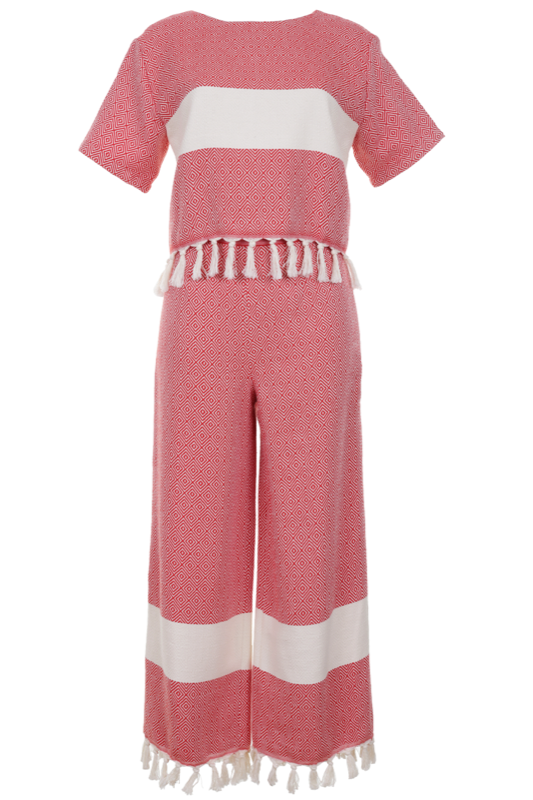 SALE Hammami Top mit Hose in Rot