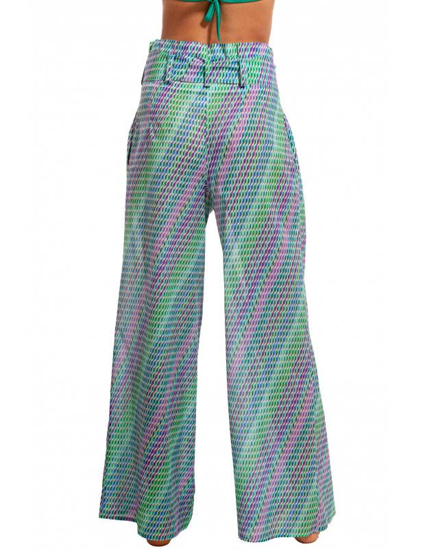 SALE Hochgeschnittene Hose In Grün