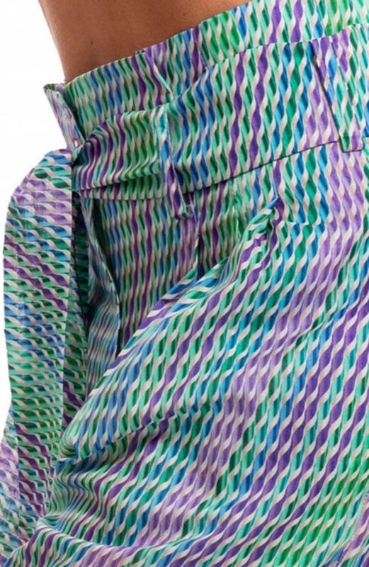 SALE Hochgeschnittene Hose In Grün