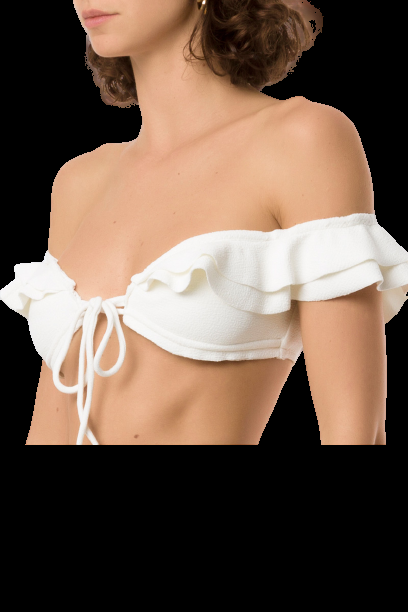 SALE Hopi Padded Bandeau Bikini Off-White
