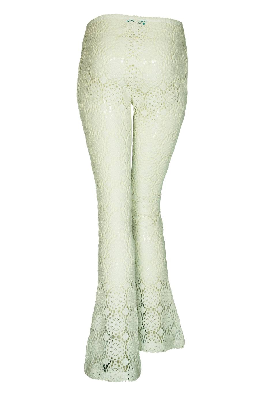 SALE Hose Aus Gehäkelter Baumwollspitze In Weiß