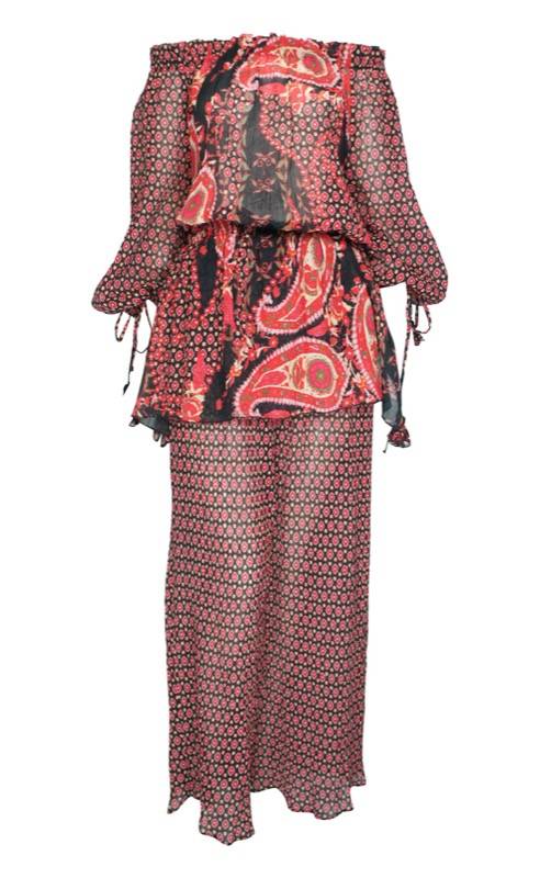 SALE Hose Aus Seiden-Mix Schwarz