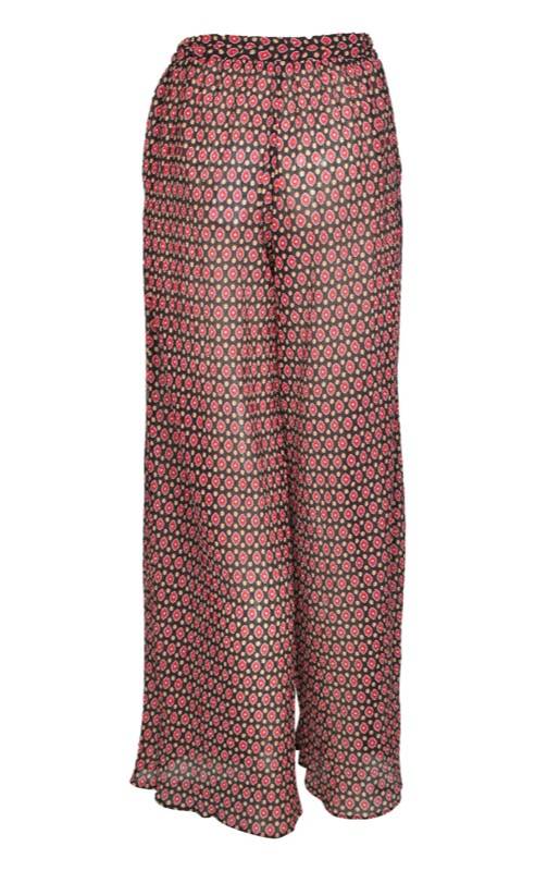 SALE Hose Aus Seiden-Mix Schwarz