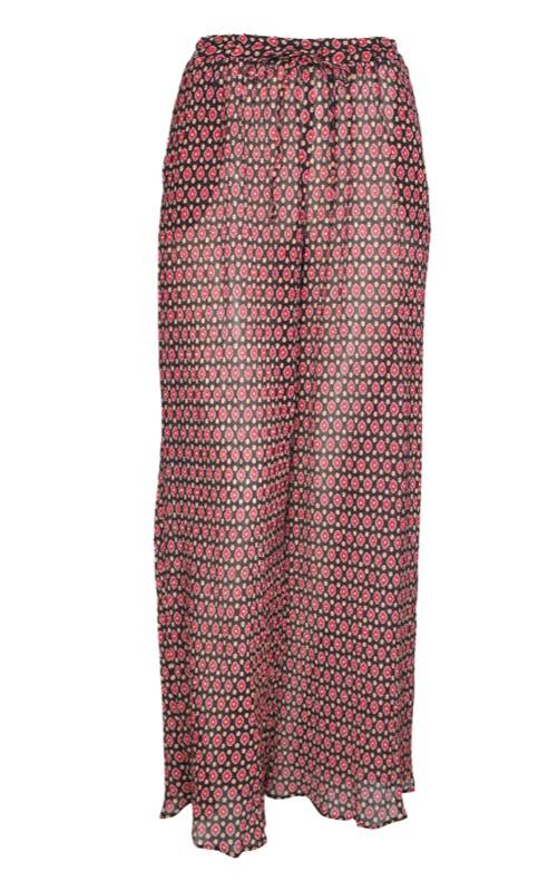 SALE Hose aus Seiden-Mix schwarz