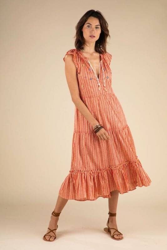 SALE Irma Midikleid Rot