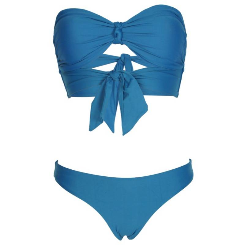 SALE Island Blue Padded Bandeau Bikini